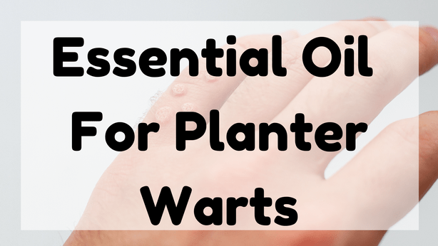 Essential Oil For Planter Warts