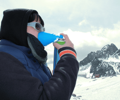 woman with altitude sickness