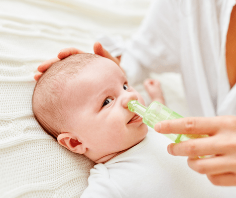 baby with nose congestion