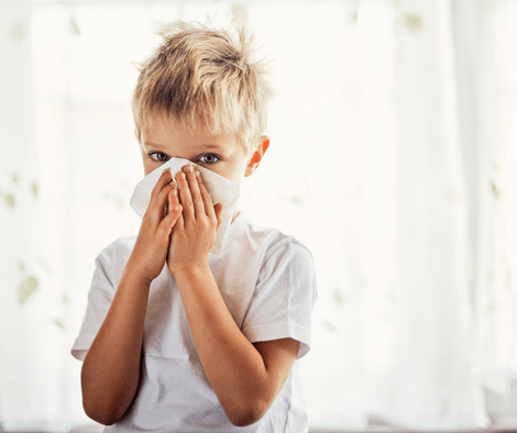 child with runny nose 
